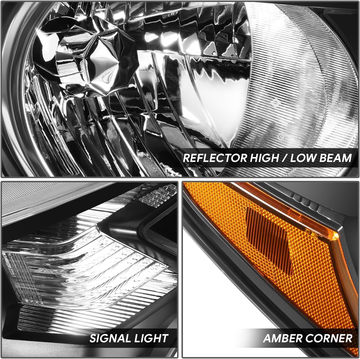 DNA MOTORING Right OE Style Headlight Compatible with 2012-2014 Honda CR-V, OEM-HL-0227-R