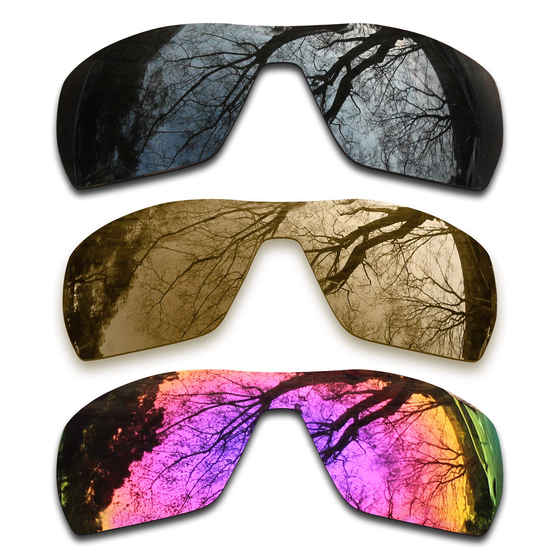 3 Pair Polarized Replacement Lenses for Oakley Offshoot Pack-SBM2