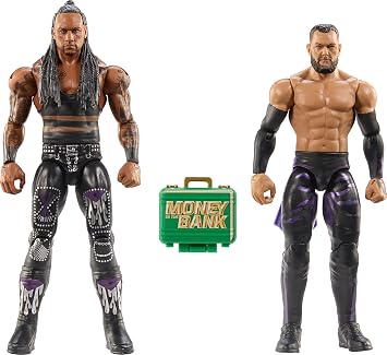 Mattel WWE Main Event Championship Showdown 2-Pack Action Figures & Accessories, Series #20 Dummy Amprest & Finbarlow Collection Set