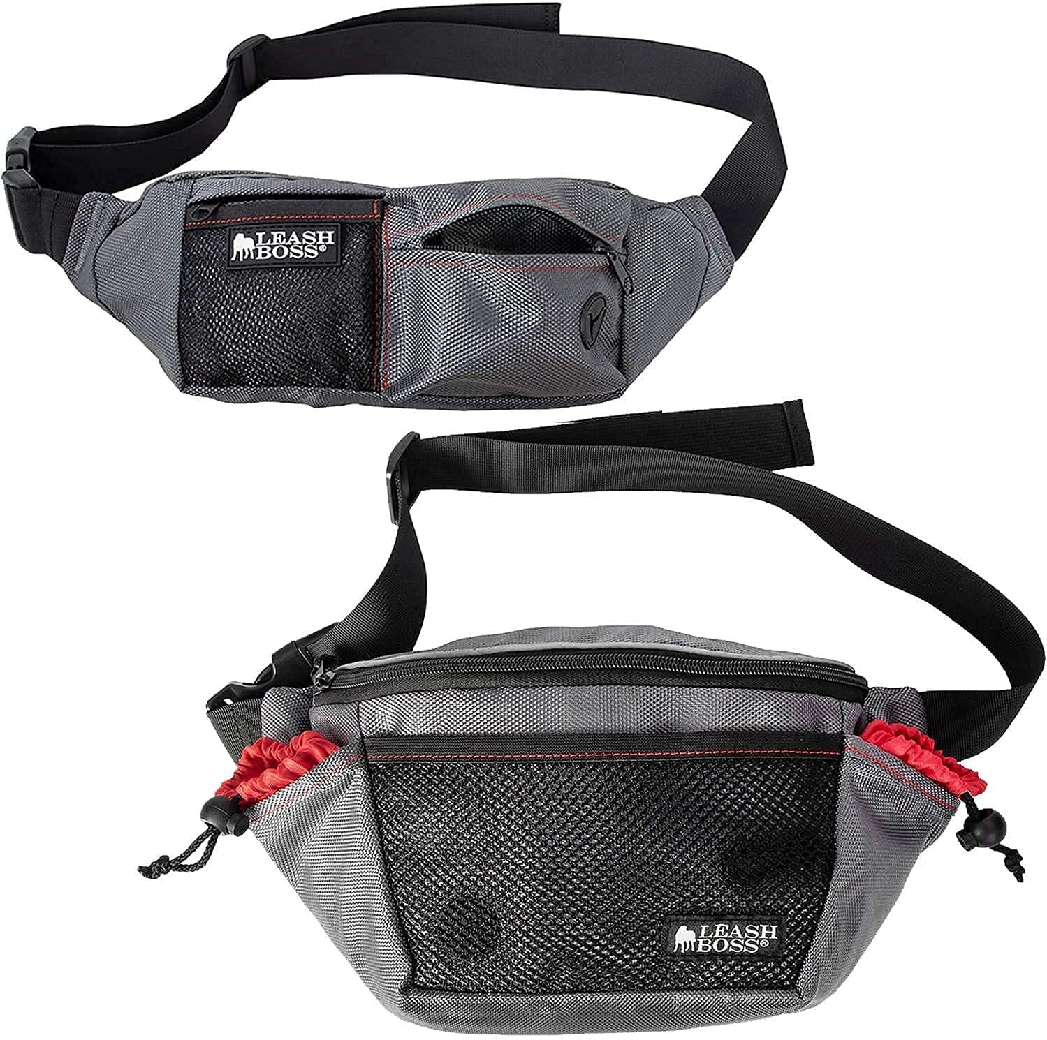 Leash Boss PackUp Pouch and Trainer Pack - Dog Walking and Training Fanny Packs with Poop Bag Dispensers