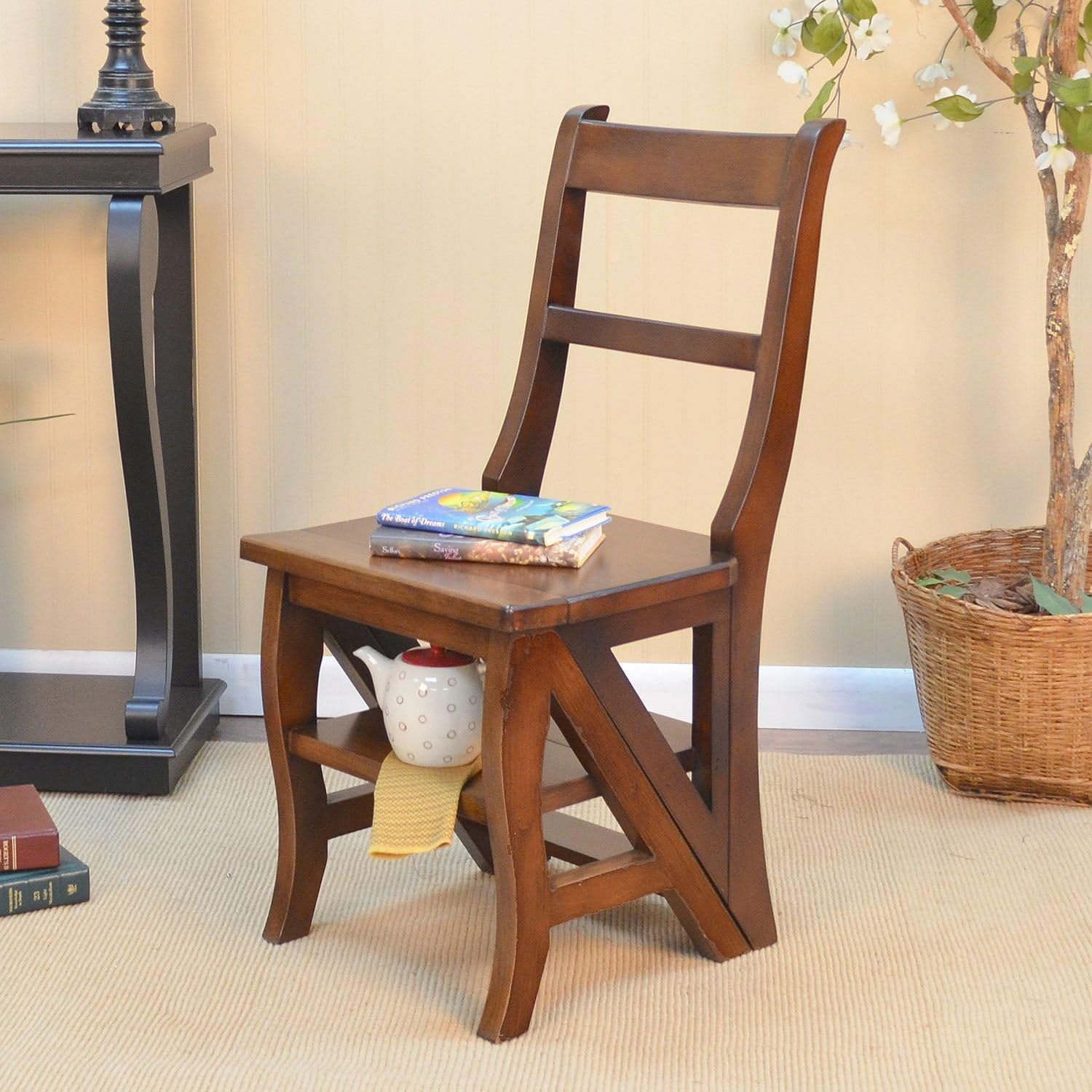 Folding Library Ladder Chair
