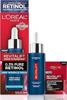 Amazon.com: L'Oreal Paris Revitalift 0.3% Pure Retinol Night Serum