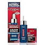 L\'Oreal Paris Revitalift 0.3% Pure Retinol Night Serum, Reduce Deep Wrinkles, Fragrance Free 1 oz + Moisturizer Sample