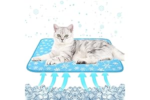 DELIFUR Self Cooling Mat for Summer, Outdoor Cooling Mat for Cats, Dogs, and Pets