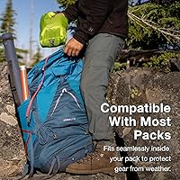 Vista 5 de Osprey Forro de mochila ultraligero protector, azul frente al agua, grande Waterfront Azul