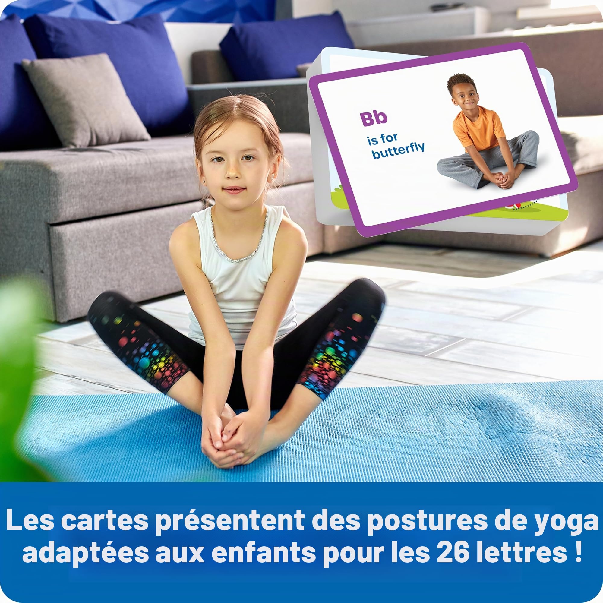 Learning Resources Cartes Alpha-Pose Yoga – ABC En 26 Poses – Jeu éducatif Avec Boîte Rangement – Dès 4 Ans