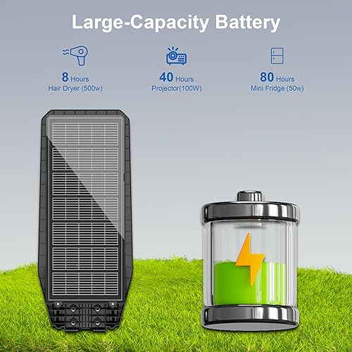 Miniatura 6 de loyoele Farola solar para exteriores, impermeable, del anochecer al amanecer, 9000 W, luces solares de estacionamiento comercial, gran luz de