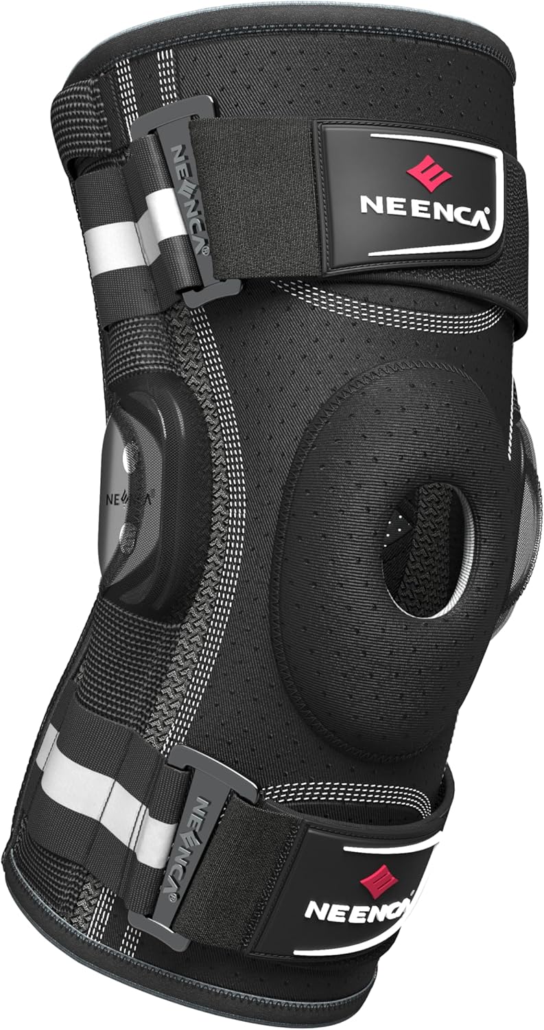 NEENCA Professional Knee Brace for Knee Pain, Adjustable Hinged Knee Support with Removable Side Stabilizers, Strong Stability for Joint Pain Relief, Arthritis, Meniscus Tear, ACL, PCL, Runner, Sports - Image 8