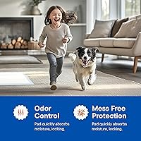 Vista 6 de Almohadillas para cachorros, almohadillas desechables para entrenamiento de mascotas, de 34" x 36" [100 unidades], para razas extragrandes, a prueba