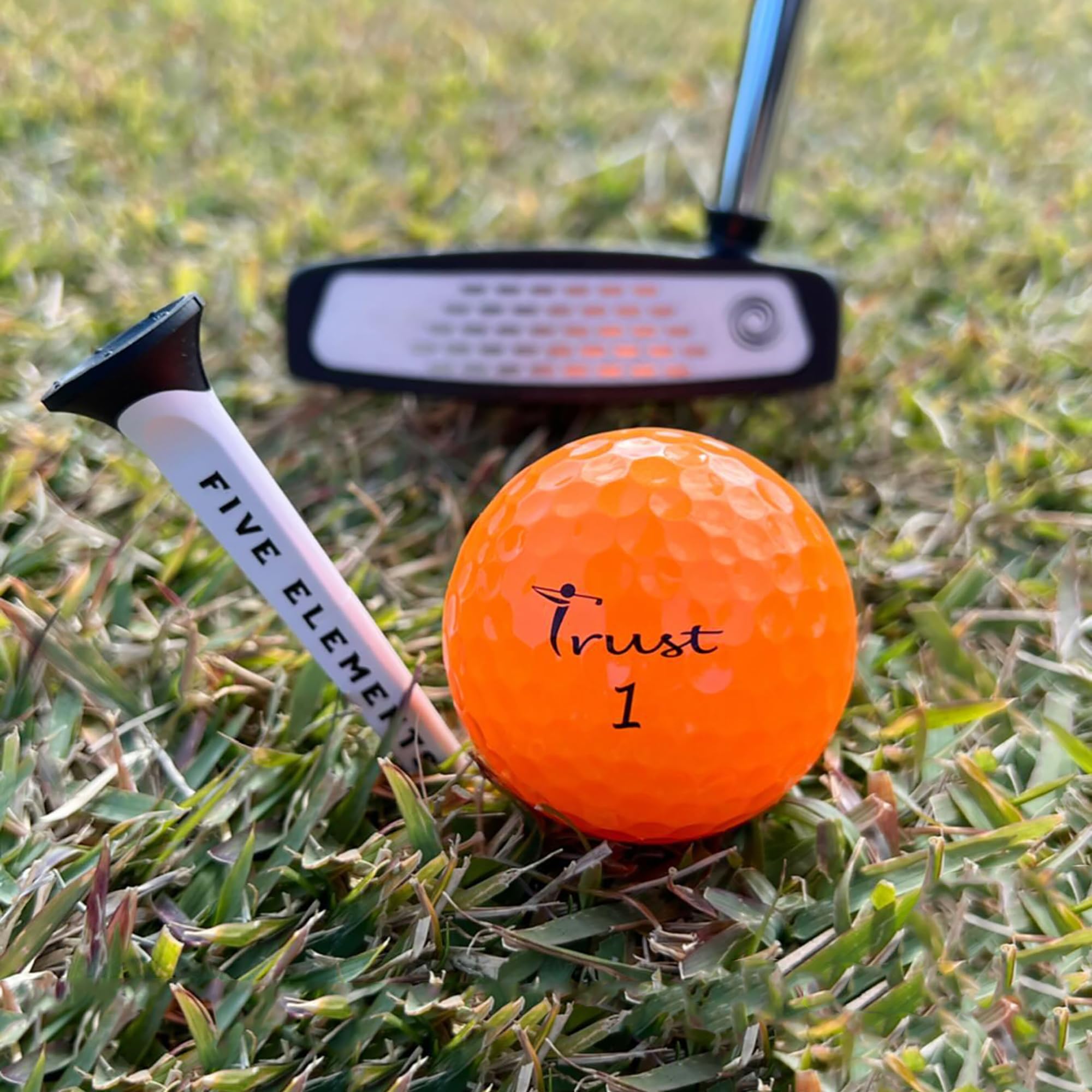 Trust Bolas de Golf Panther 12/48 Bolas Blanco Amarillo Naranja Cubierta de Uretano Núcleo Big MAX