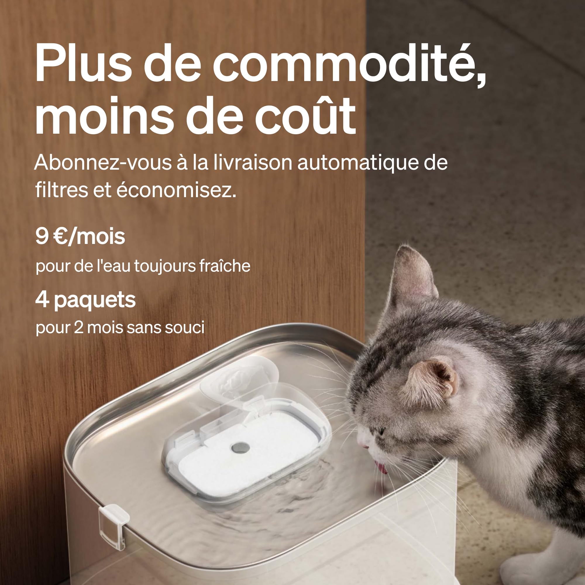 PETLIBRO Filtre Fontaine Eau Chat, Pack de 4 Filtres de Remplacement pour Dockstream Fontaine à Eau pour Chat PLWF005, PLWF115, PLWF105, Filtre avec Filtration Verticale pour Fontaine a Eau Chat