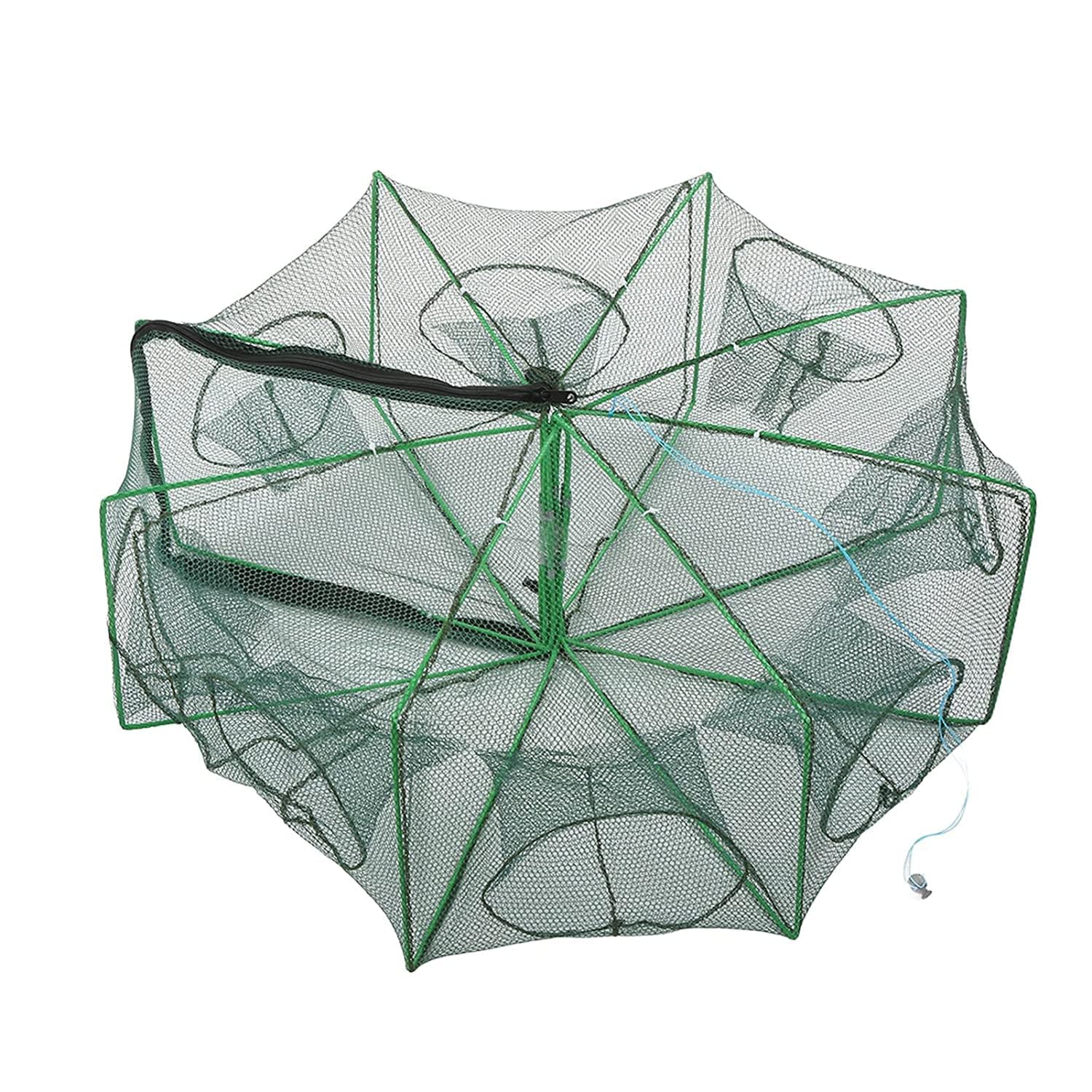 Foldable Nylon Crab Fishing Net - 8 Hole-image-31