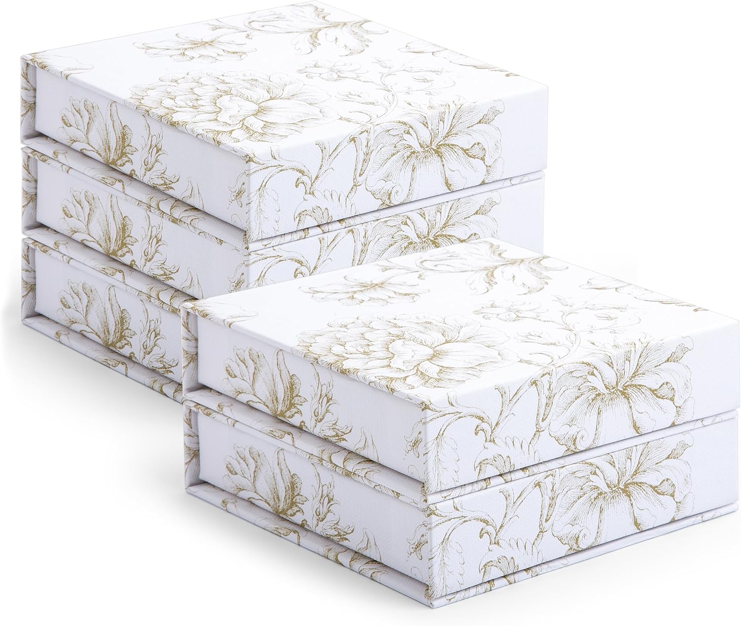 Sorarto Luxury Keepsake Gift Boxes with Magnetic Lids (5 Pack)