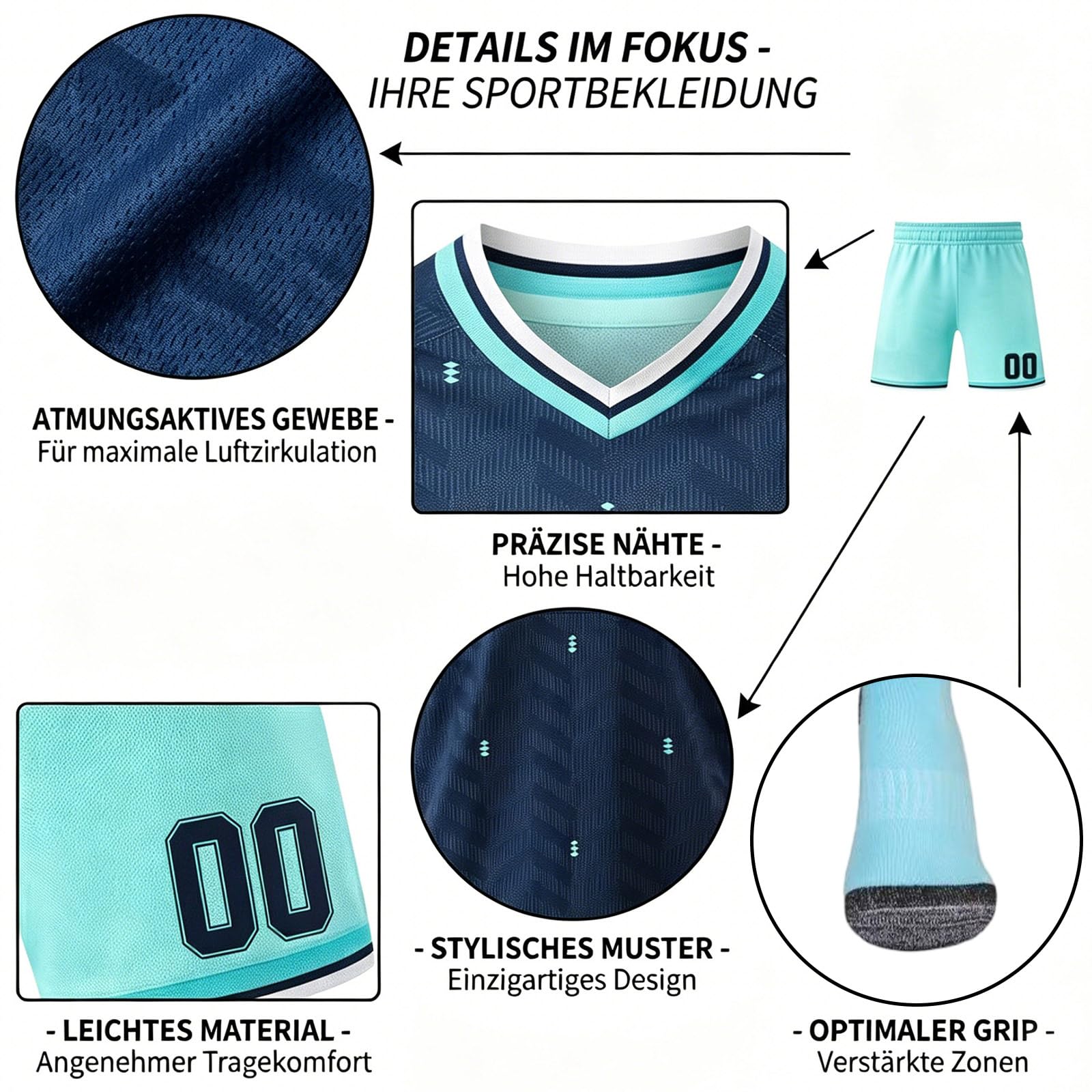 Generisch WM 2026 Fußball Trikot Personalisiert mit Eigenem Namen/Nummer für Herren/Kinder WM Fussball 2026 Set Inklusive Trikot, Shorts und Socken Football kostüm - 4