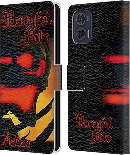 Miniatura 7 de Head Case Designs Officially Licensed Mercyful Fate Skull Black Metal Leather Book Wallet Case Cover Compatible with Motorola Moto G73 5G