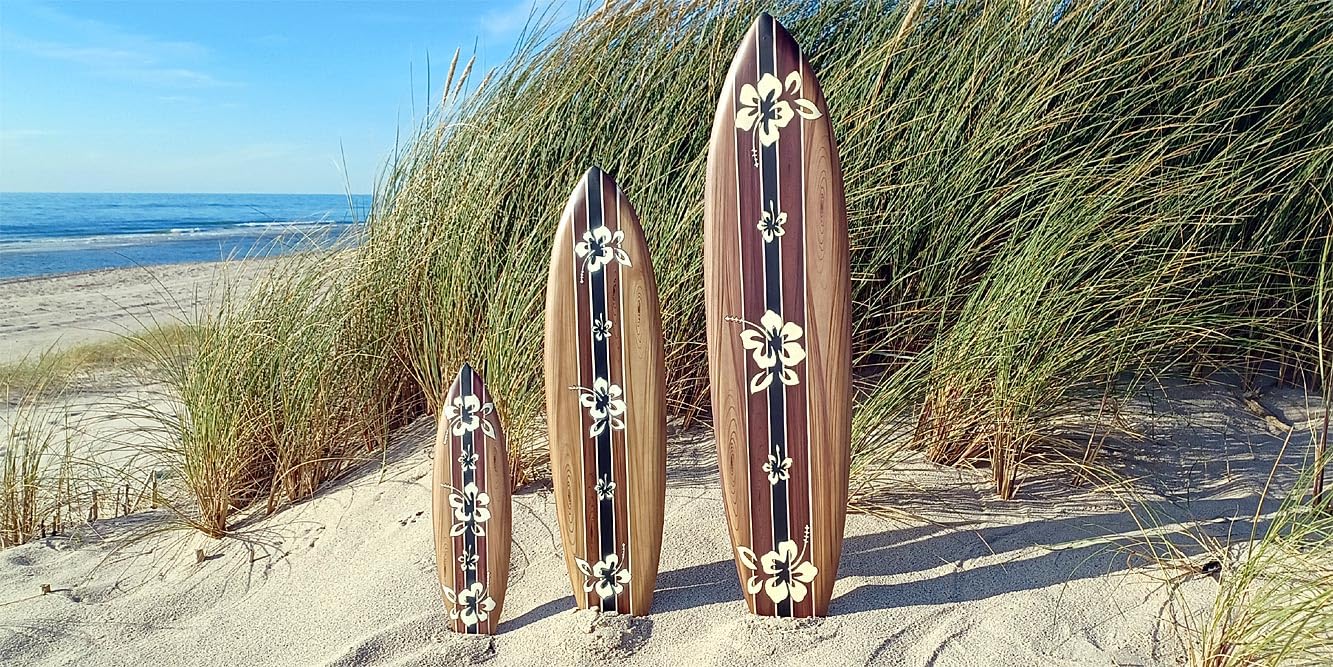 FBA_1863a - Tabla de surf (madera, 100 cm de largo), diseño de aerógrafo