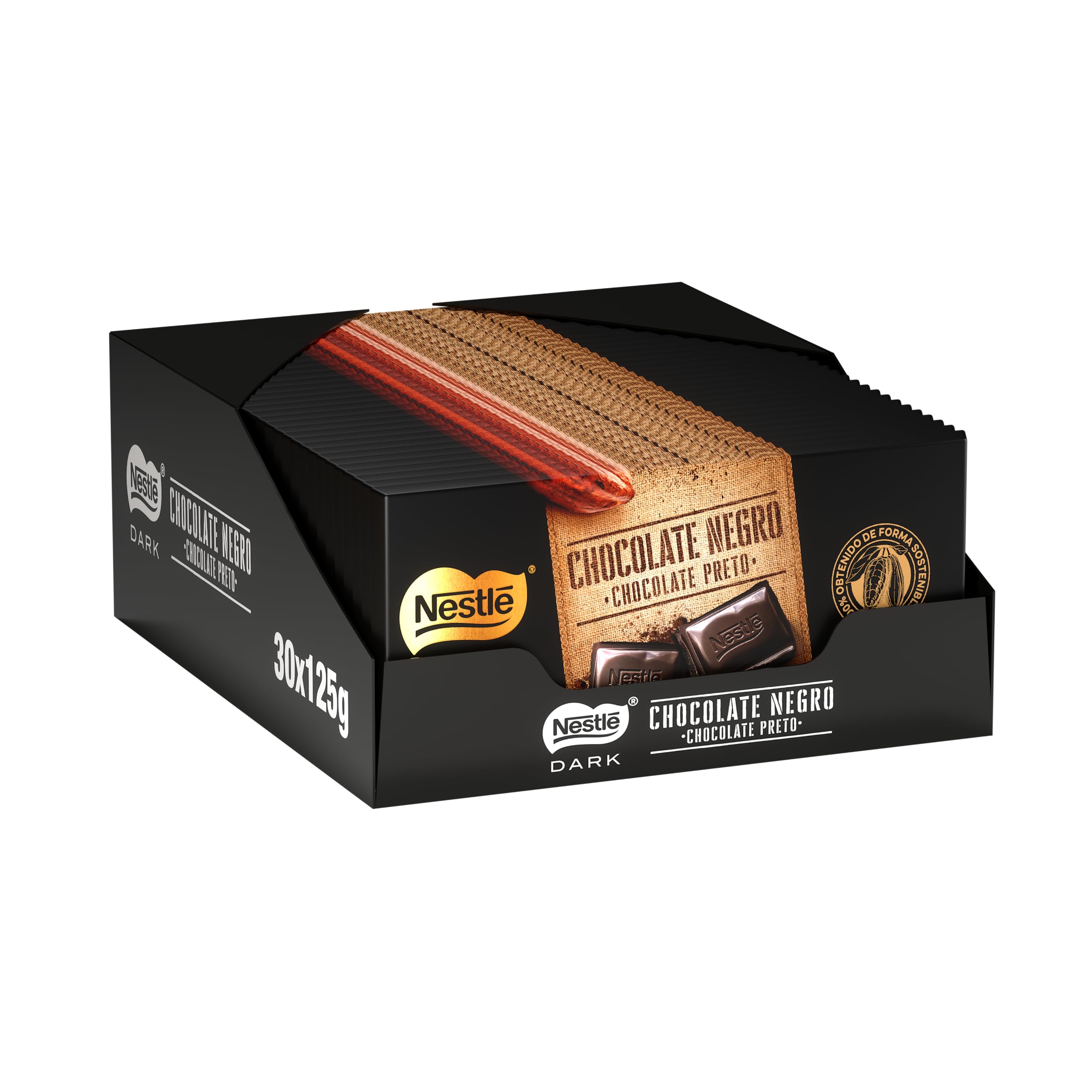 Nestlé Dark Chocolate Negro 30 Tabletas 125g