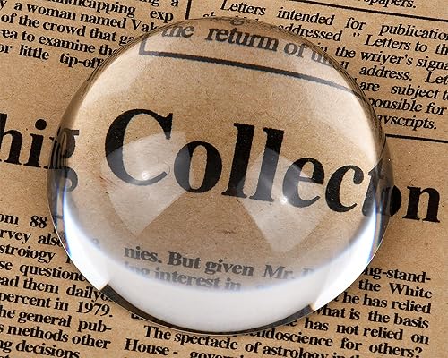 DS. DISTINCTIVE STYLE Pesas de papel pisapapeles para oficina de 2.4 pulgadas con cúpula de cristal