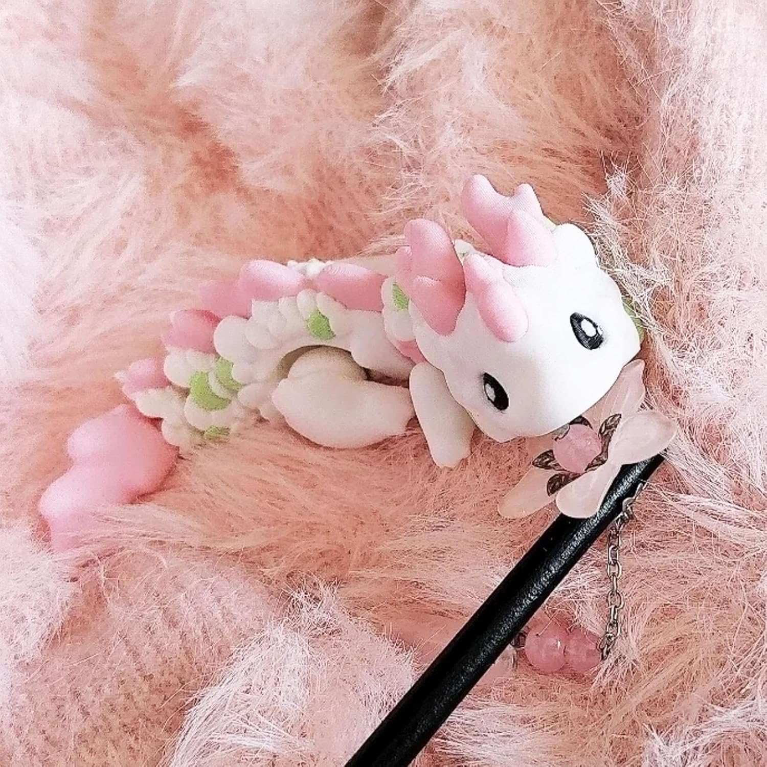 Cute 3D Printed Dragon, 6" Articulated 3D Printed Fidget Toy, Cute 3D Printed Animals Desk Decor for Christmas Birthday Gifts - Image 5