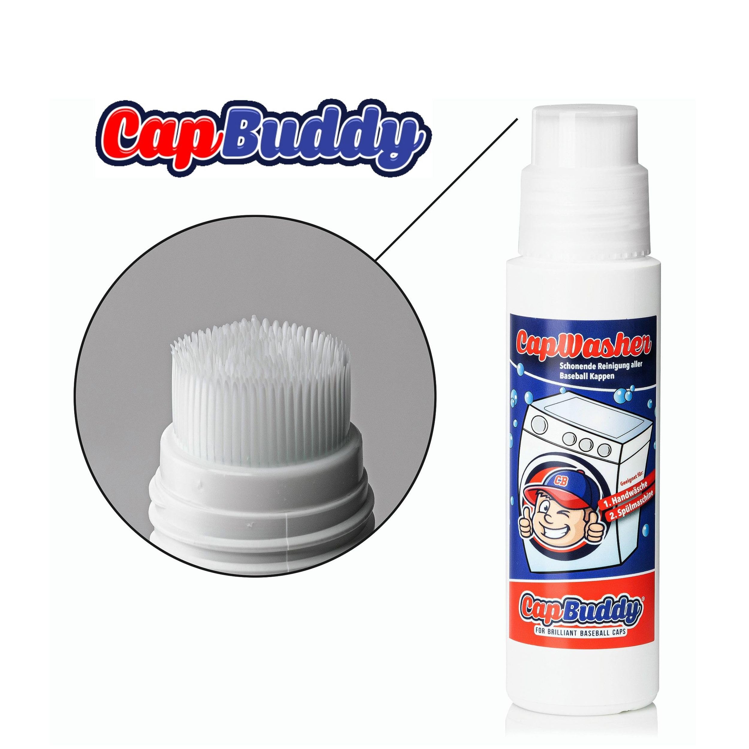 Cap Washer dwupak środka piorącego do delikatnego czyszczenia czapek z daszkiem Capbuddy