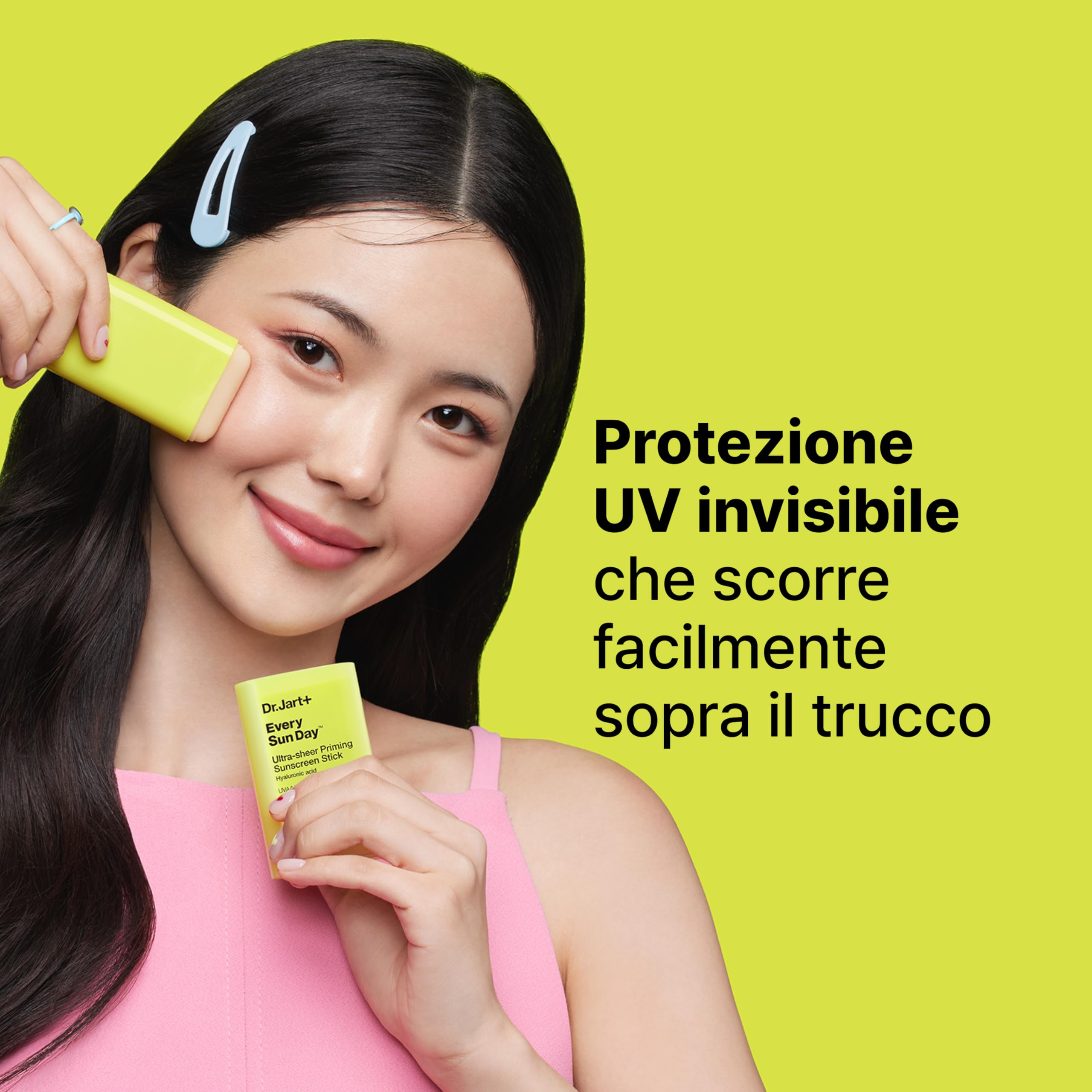 Dr.Jart+ Every Sun Day Priming Stick | Protezione Solare SPF 50 Ultra Trasparente | Stick Solare | Skincare Coreana, 19g
