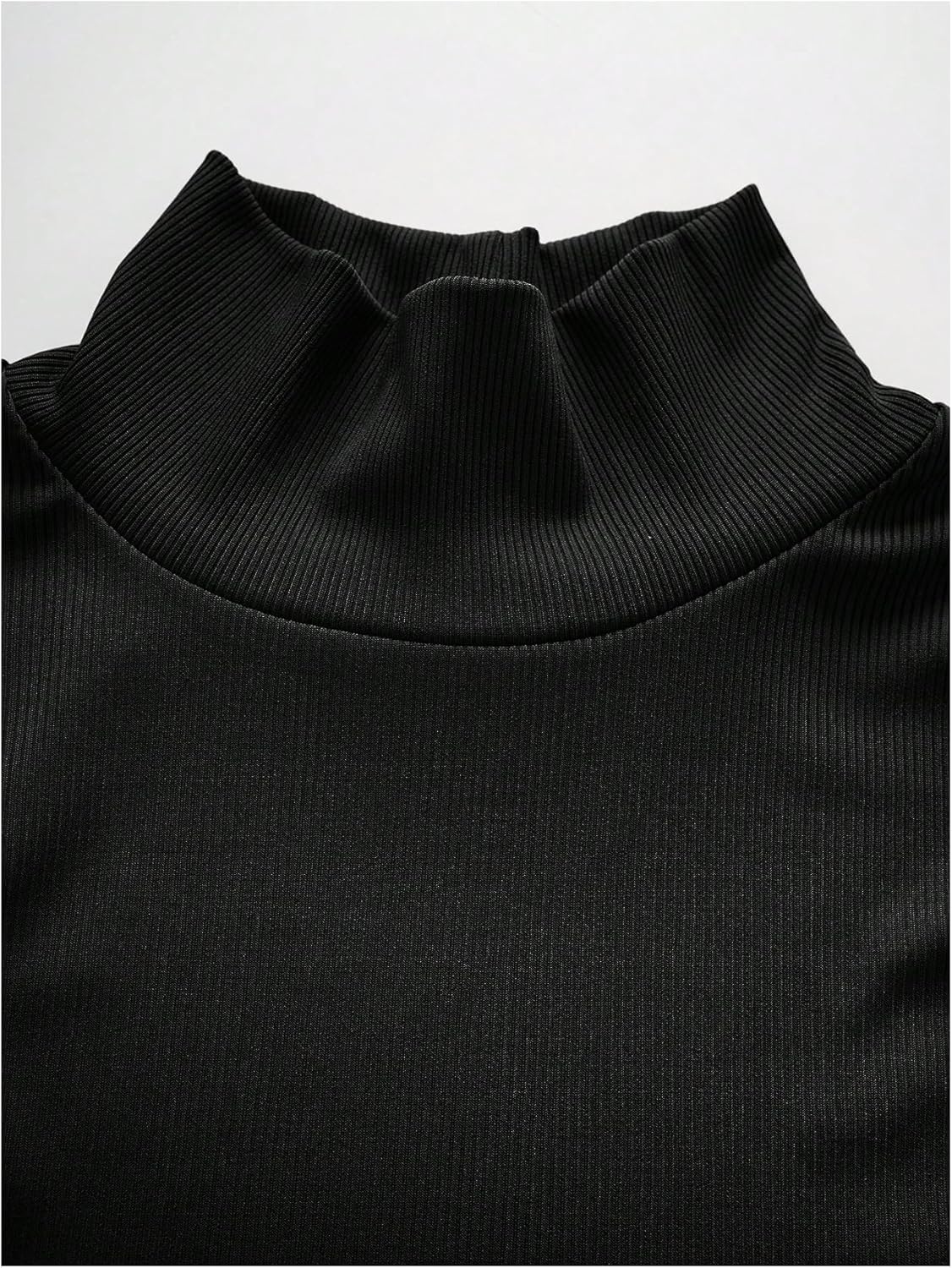 Men's Mock Turtleneck Tank Tops Ribbed Knit Slim Fit Sleeveless Shirts Casual Basic Tee Shirts - Image 5