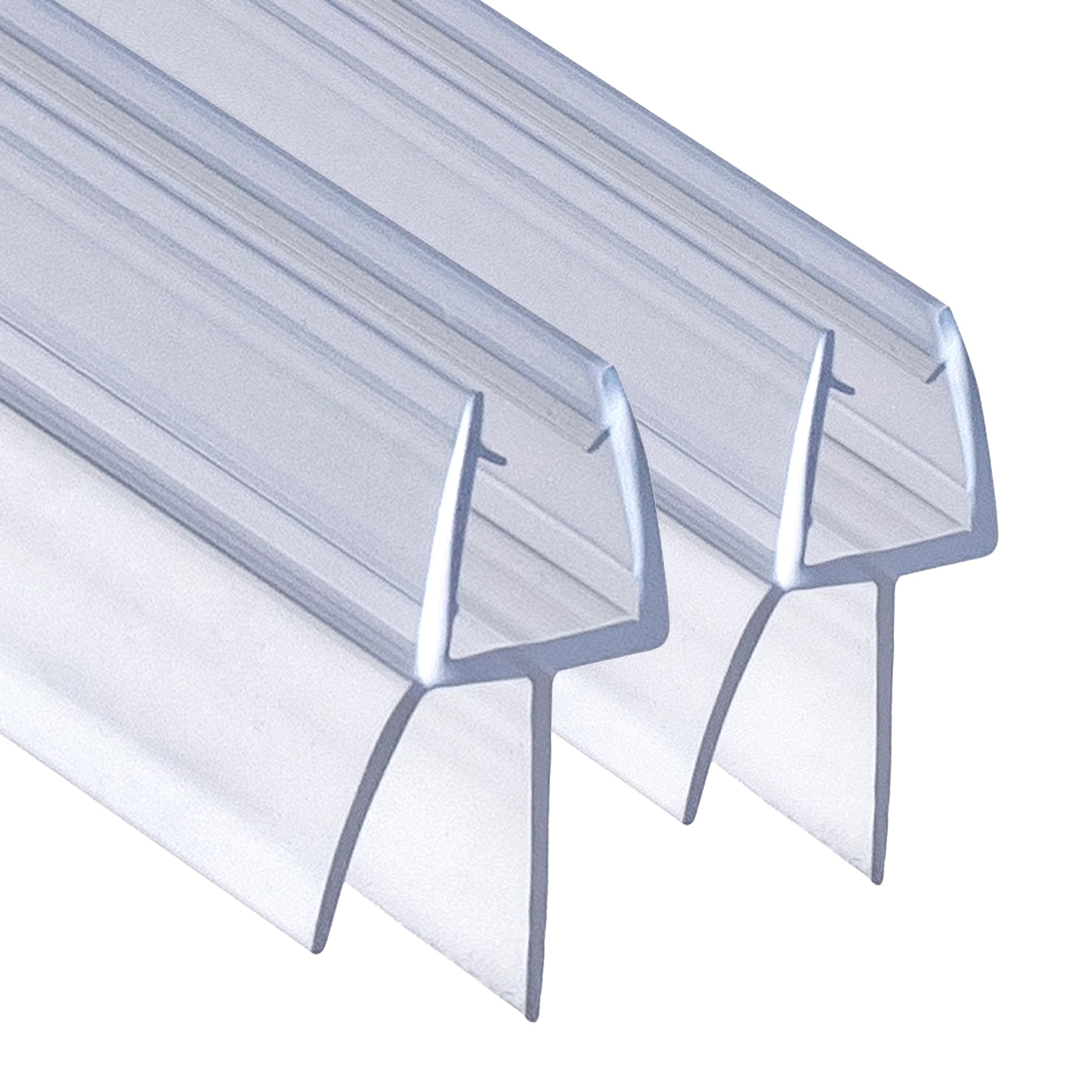 WITEN&NOCK Duschdichtung gerade Wasserabweisprofil unten mit runder Streiflippen für 5/6 mm