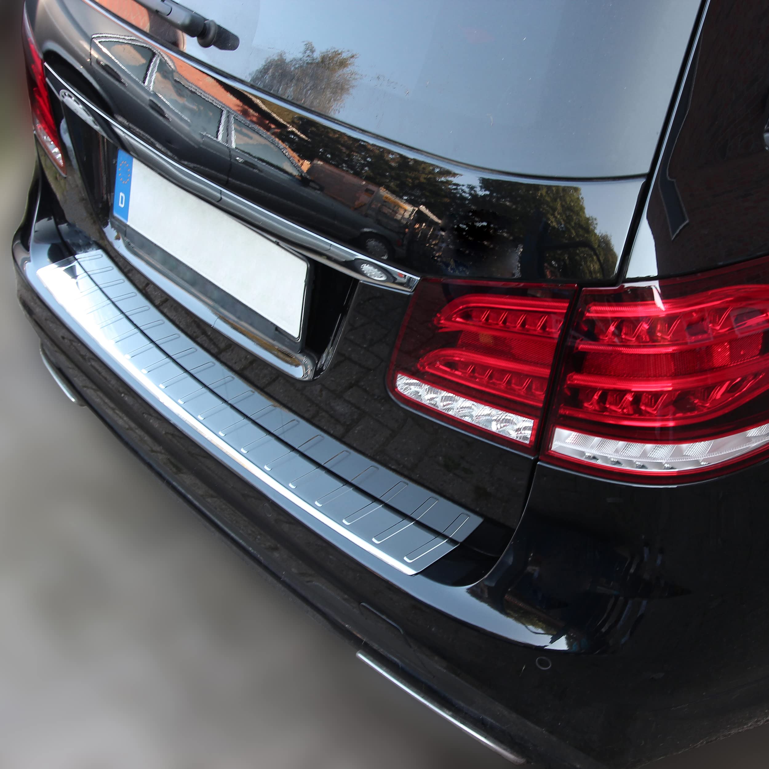 Protection Seuil De Chargement Mercedes Classe E S212 - Acier Inoxydable 304 Avec Rebord Large