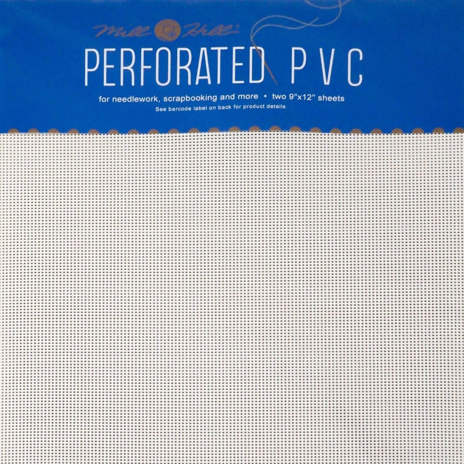 Mill Hill Perforated Paper 14 Count 9"X12" 2/Pkg-White