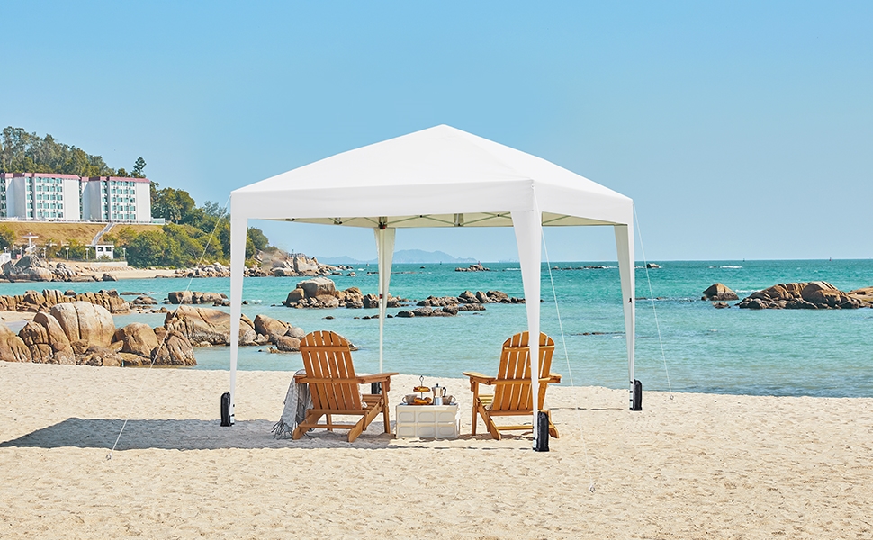Amazon.com : Yaheetech 8x8 Pop Up Canopy with 4 Removable