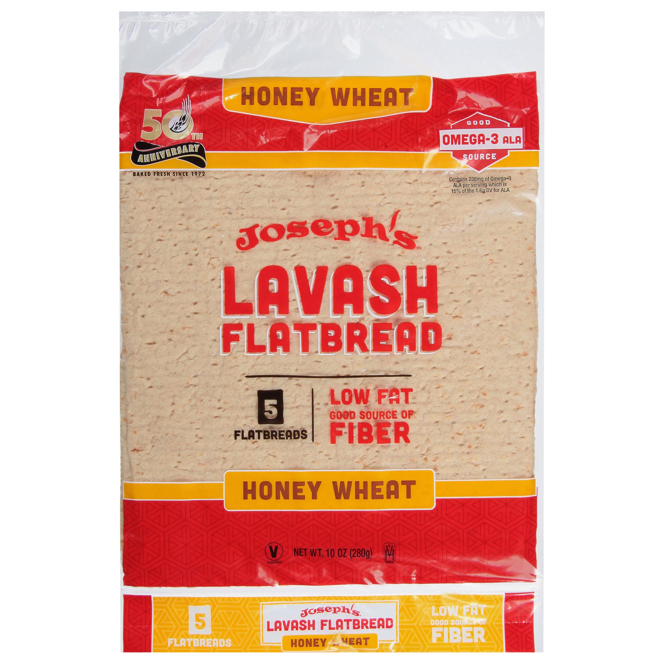 Josephs, Bread Honey Wheat Lavash, 10 Ounce