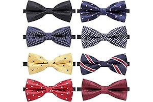 8-PACK Mens Bowties for Your Everyday Style