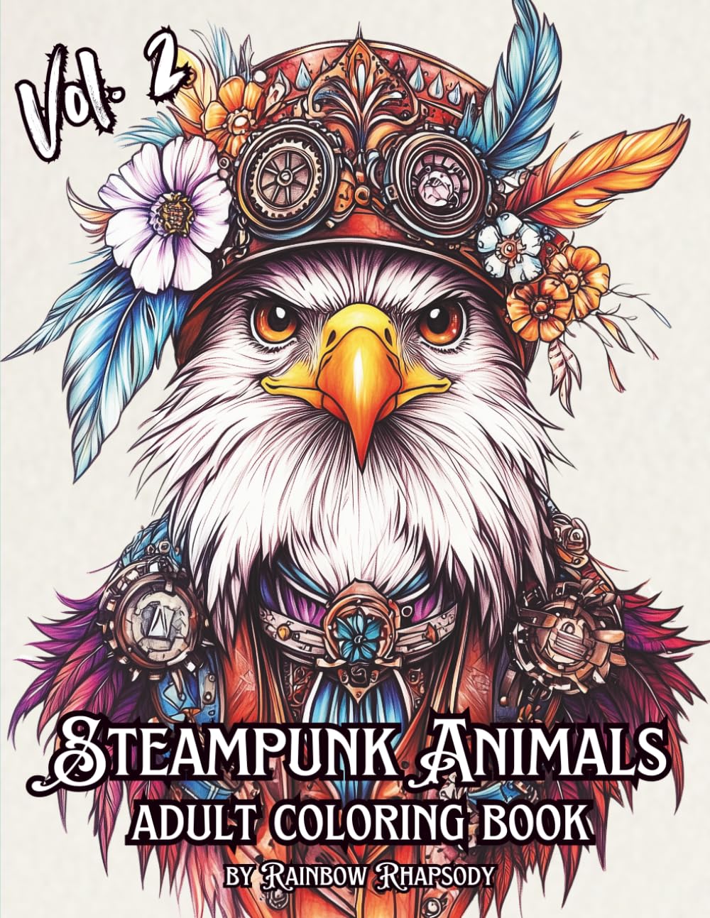 Steampunk Animals Adult Coloring Book Vol.2