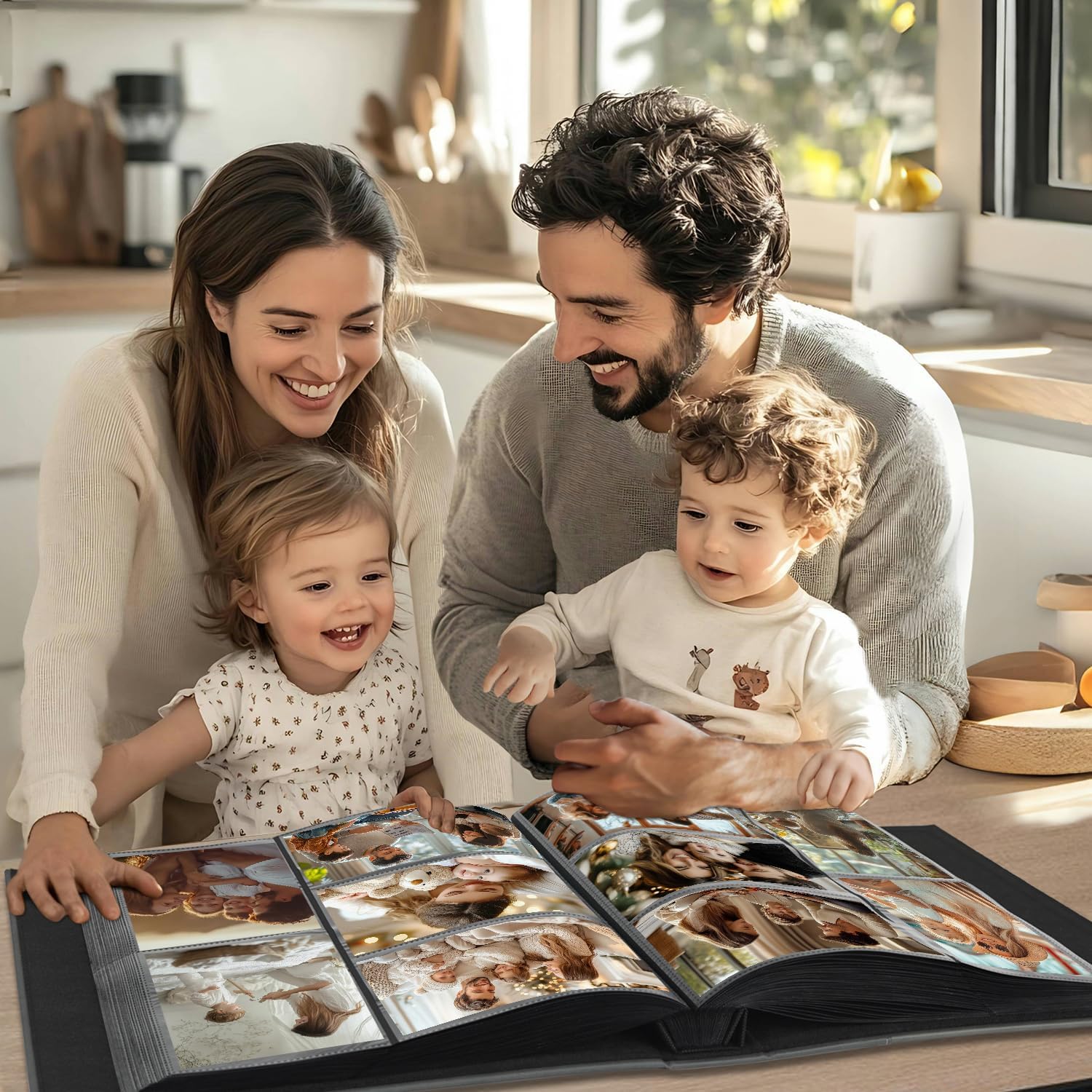 Artmag Photo Album 4x6 600 Photos, Extra Large Capacity Leather Cover Wedding Family Photo Albums Holds 600 Horizontal and Vertical 4x6 Photos with Black Pages(Pink) - Image 5