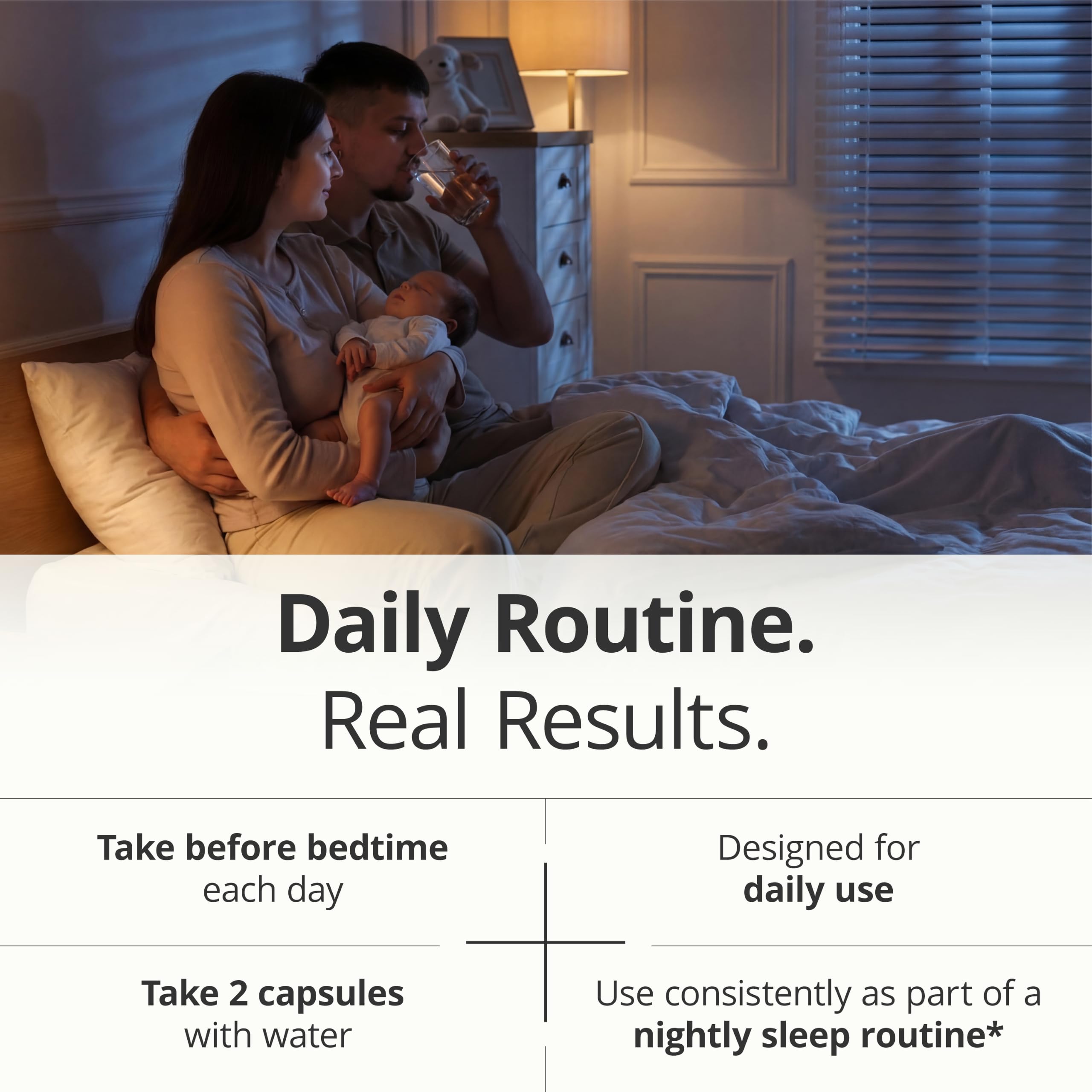 Sleep Aids for Adults - L-Theanine 400mg, GABA & Melatonin 2mg, 60 Capsules — Amazon image 4