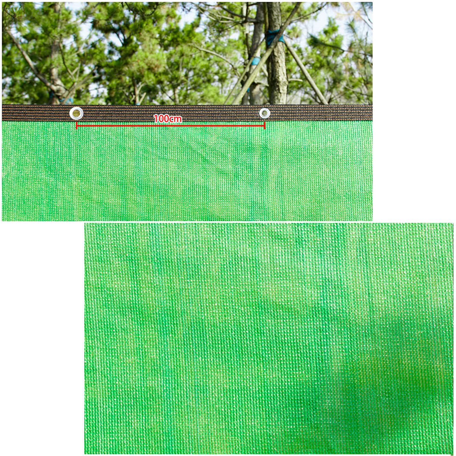 Red de Sombra,Toldo Parasol,80% Malla Sombreo,Transpirable,Anti-envejecimiento,con Cinta Adhesiva Arandelas Y Cuerda,para Patio Al Aire Libre BalcóN Jardín,Verde (8x9m)
