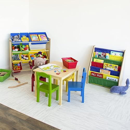 Miniatura 5 de Organizador de juguetes para niños con cajas de almacenamiento Tot Tutors Espresso Plástico NaturalPrimario