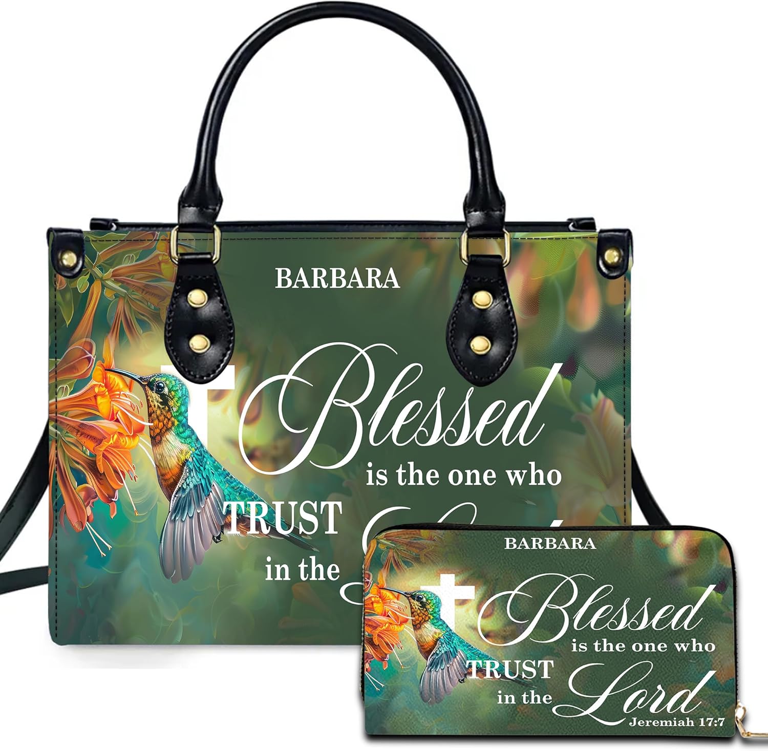 Personalized Christian Leather Handbag, Jesus Christian Tote Bag, Bible Purse, Religious Bags Gift for Mom, Women