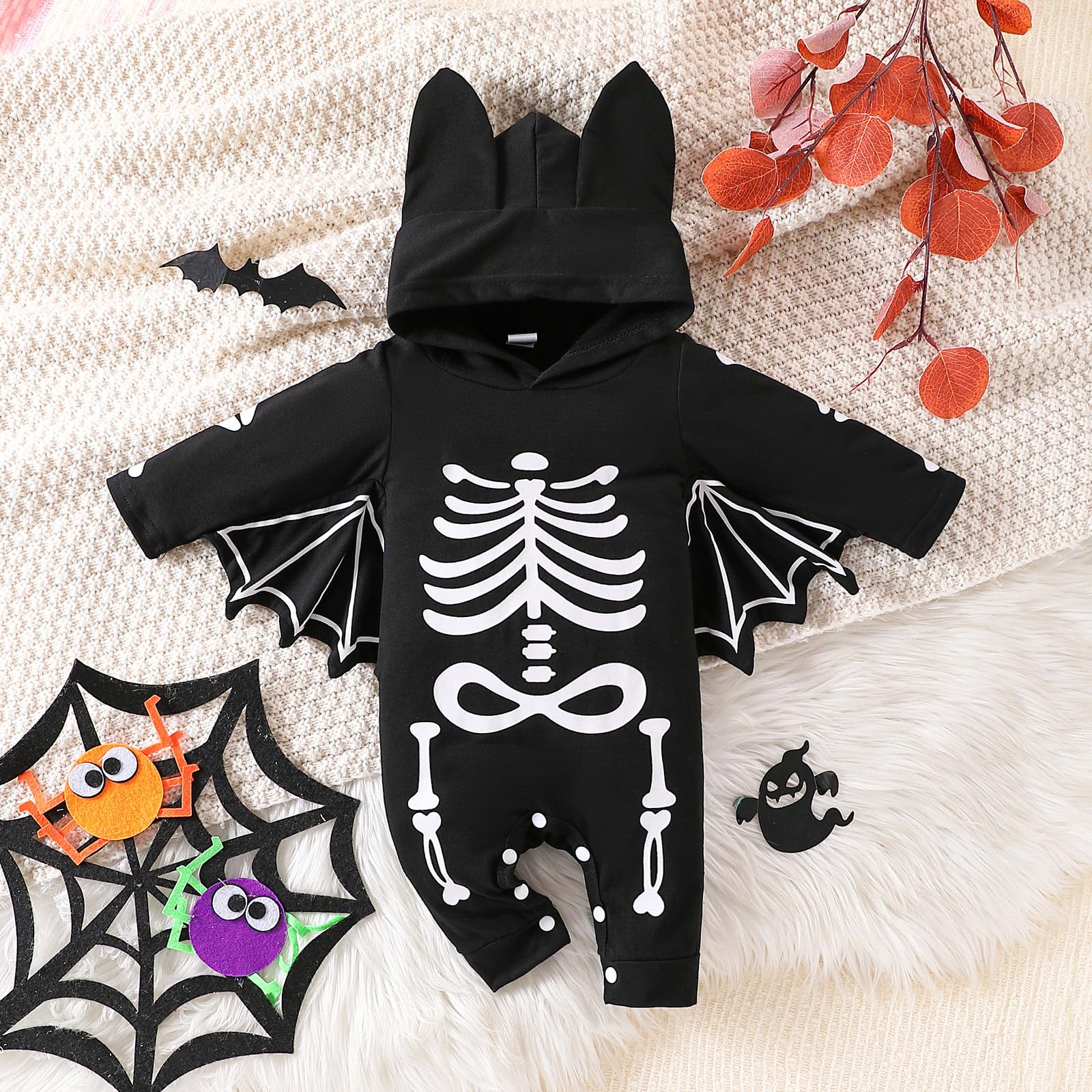 Disfraz Halloween Bebe, Disfraz Murcielago Bebe, Disfrazs Esqueleto Bebes, Disfraces Halloween Bebes, Traje Halloweens Bebé, Body Halloweens Bebé 0-18 Meses