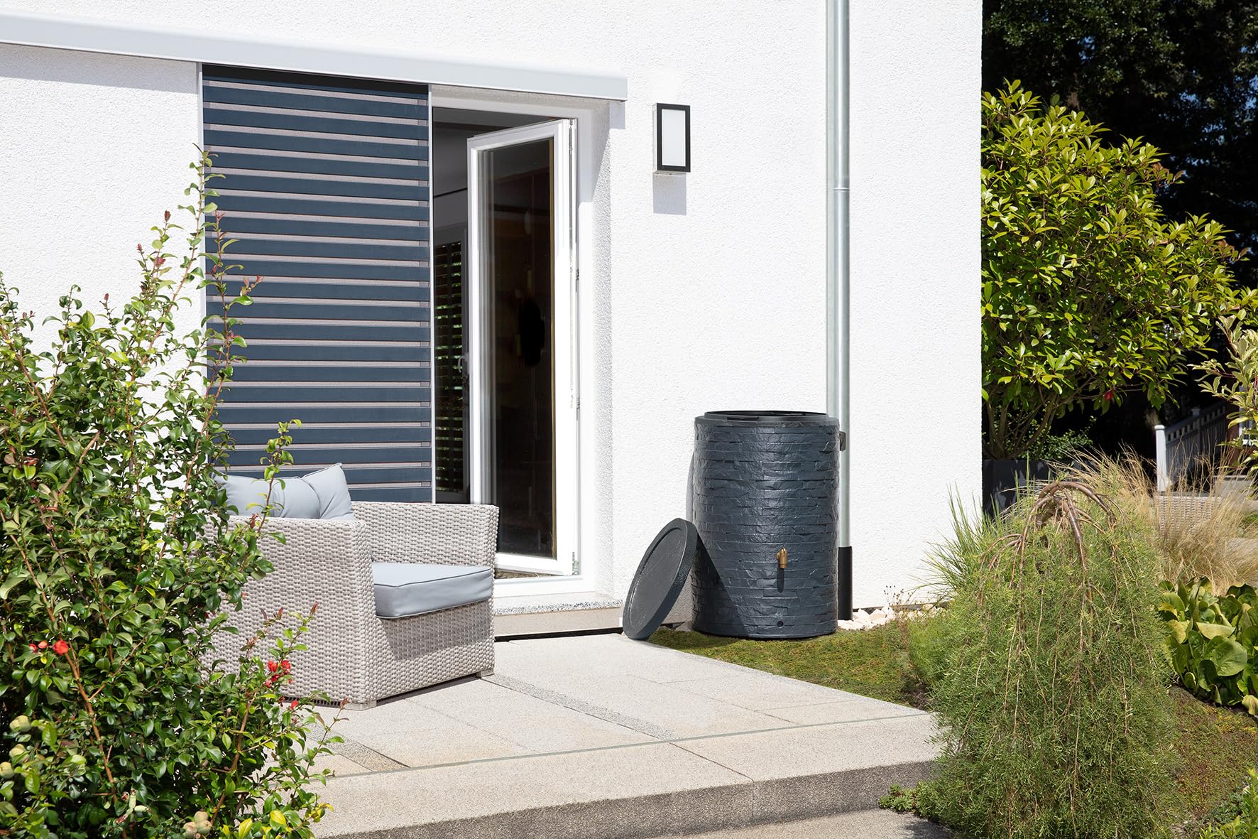 4rain ARONDO zbiornik na deszczówkę 250 l graphite grey