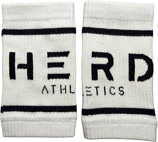 Cotton Wrist Sweatbands – Absorbent, Stretchable Bands for Men & Women – Sweat-Wicking, Anti-Chafing Support for Weightlifting, Cross Training, WODs, Tennis, Running & Fitness