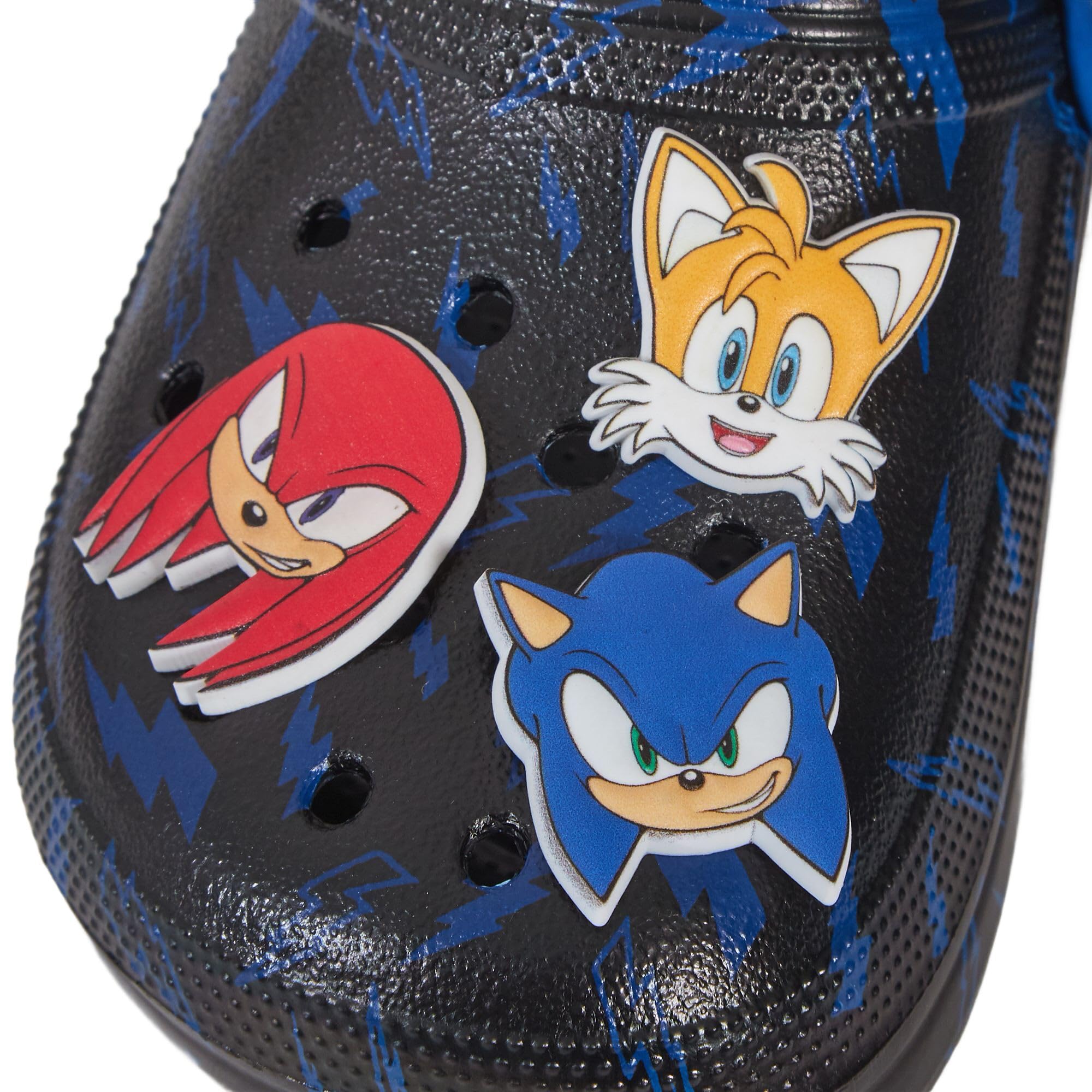 Sonic The Hedgehog Zuecos Charms niños niñas Sandalias niños Verano Sandalias con Correa en el Tobillo Zapatos de Playa