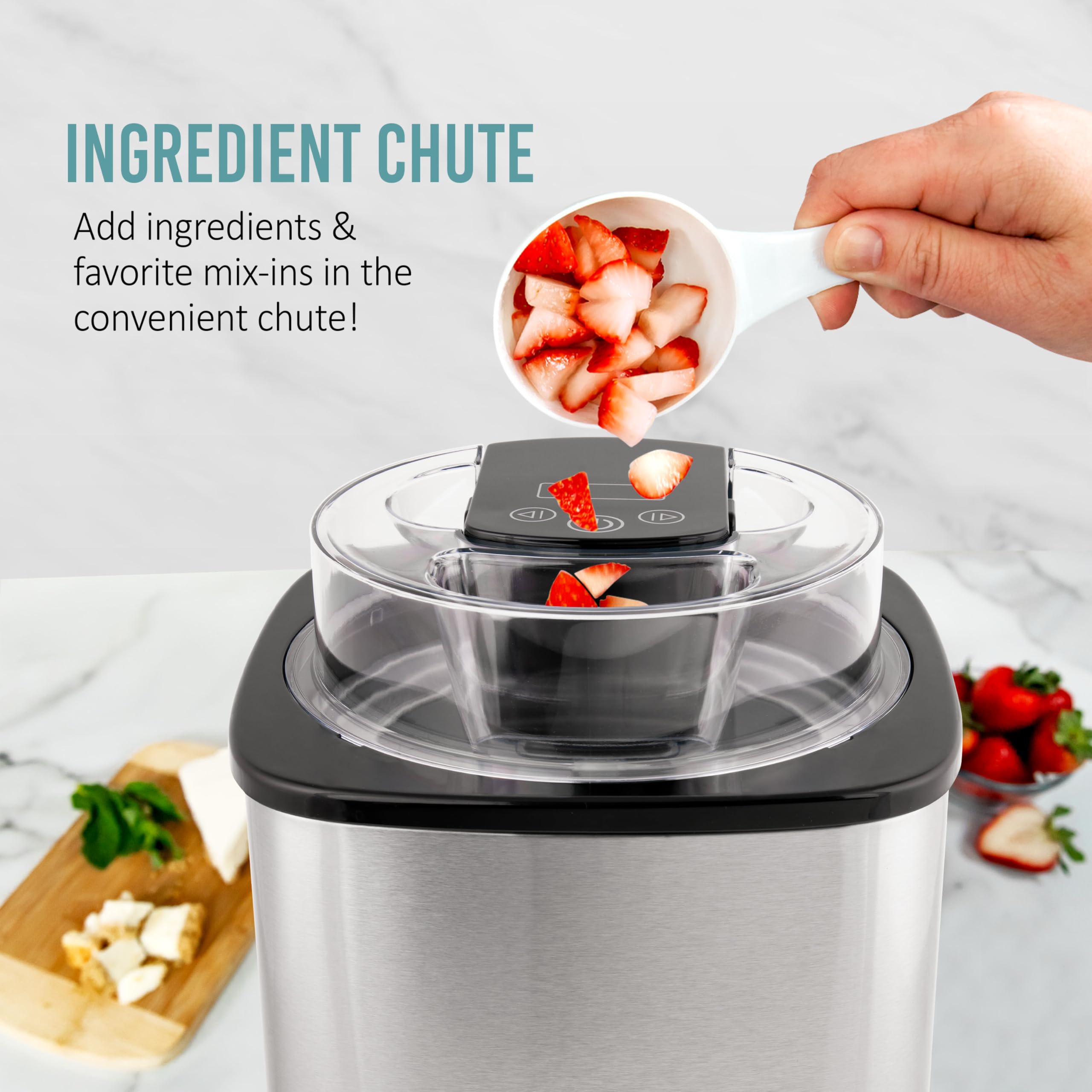 Nostalgia Electric Ice Cream Maker - No Salt Needed! -5