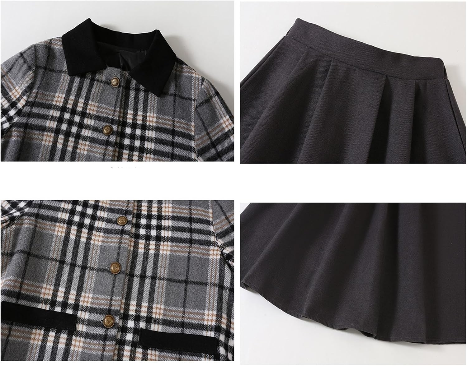 Vinemsals] 秋冬 女の子 服 2点セット フォーマルウェアー