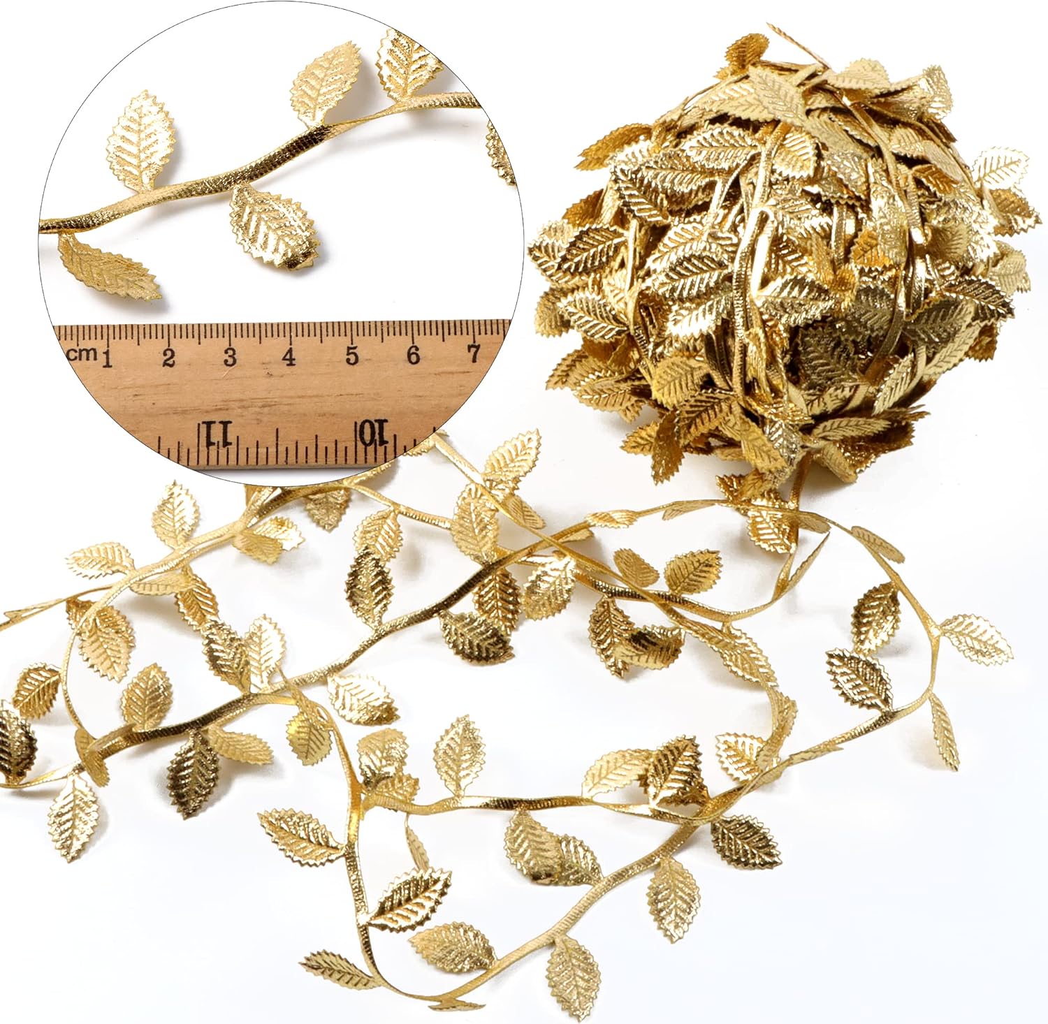 Gold Leaf Ribbon - 20 Yards - Image 3