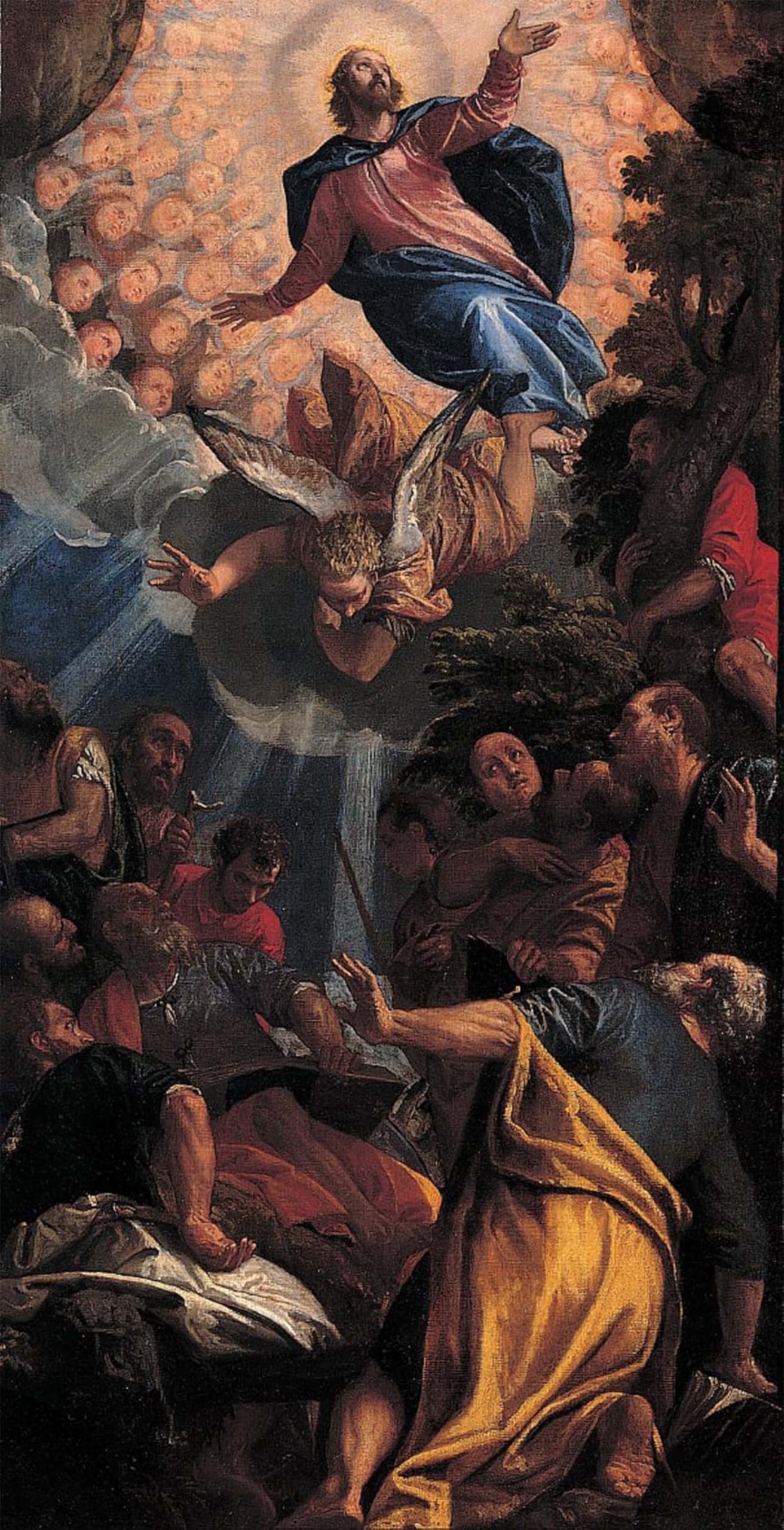 ARTXLXXBN Famous Painting Art Wall Decor Abstract Art Picture the Ascension by Paolo Veronese Animal Pictures for Home Decor 60x90cm