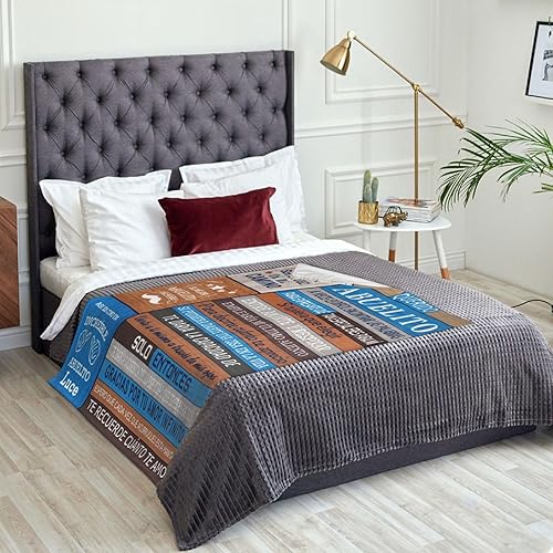 Miniatura 8 de Regalos de Abuelito, Regalos para Abuelo Dia del Padre, Regalos para Abuelo en Español, El Mejor Abuelo Del Mundo, Manta para abuelo 60 x 50