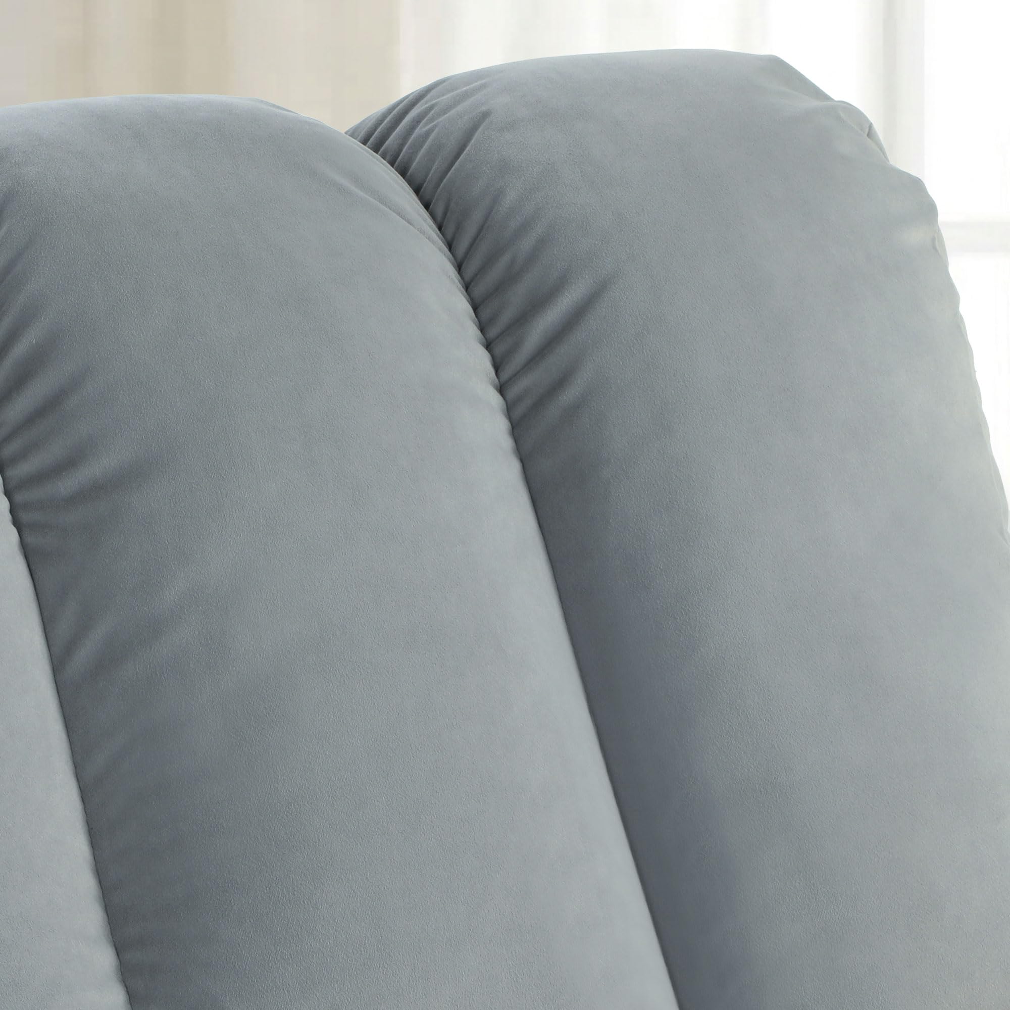 HOMCOM Sofá Cama de 1 Plaza 3 en 1, Sofá Cama Plegable Tapizado en Terciopelo con Respaldo Ajustable en 3 Niveles, Cojín Grueso para Dormitorio, Salón, Oficina, Fácil Montaje, 72x88x87 cm, Gris
