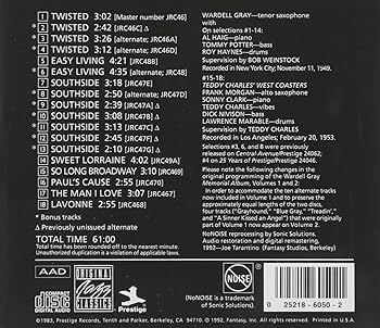 Wardell Gray - Wardell Gray Memorial, Vol. 1 - Amazon.com Music