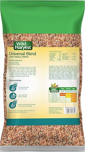 Miniatura 20 de Wild Harvest Mezcla universal para pájaros pequeños, 3 libras, nutrición fortificada
